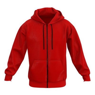 Hooded Sweatshirt with Full Zipper