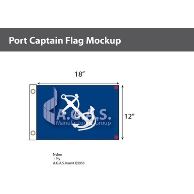 Port Captain Deluxe Flags 12x18 inch