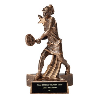 Resin Female Tennis Trophy