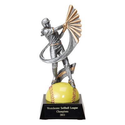 Resin Female Softball Trophy