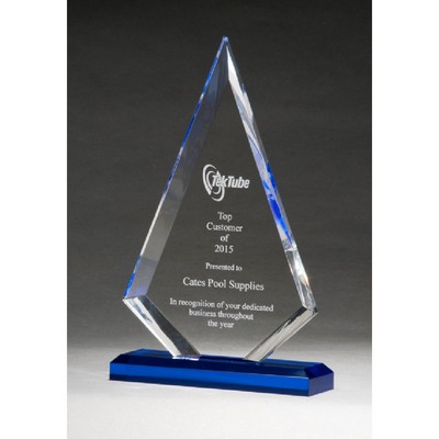 Arrow Series Award with Blue Highlights (6"x9.5")