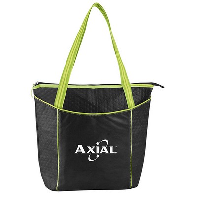 Striped Non Woven Cooler Tote