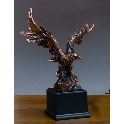 Perched Glory Eagle, 11"W x 16"H