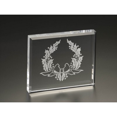 4"L Beveled Rectangle Award