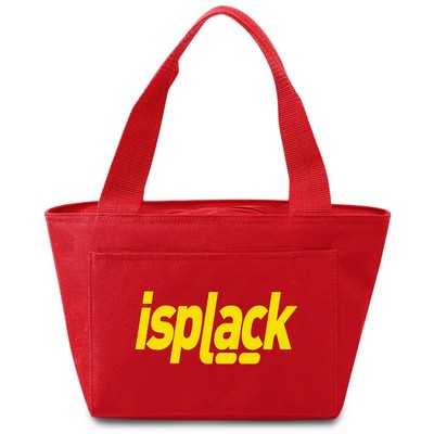 Sporty Cooler Tote--Red (1-Color Imprint)