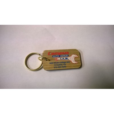 2" x 3" - Hardwood Keychains