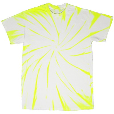 Neon Yellow/White Vortex Performance Short Sleeve T-Shirt