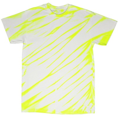 Neon Yellow/White Laser Performance Short Sleeve T-Shirt