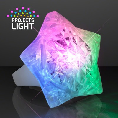 Aurora Lights Crystal Star Ring - BLANK