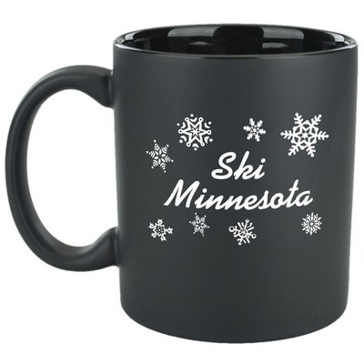 11 Oz. Hilo C-Handle Mug (Matte Black/Black)