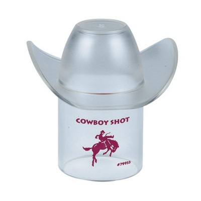 2 Oz. Plastic Cowboy Hat Shot Glass