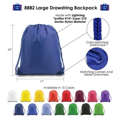 Large Drawstring Backpack