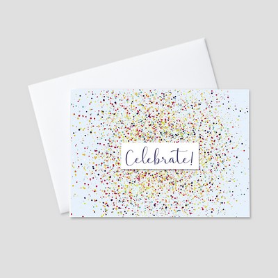 Colorful Celebration Congratulations Greeting Card