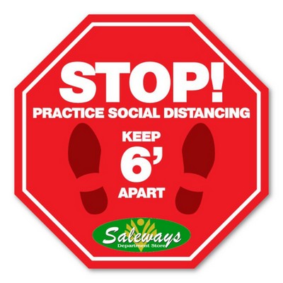 Social Distancing Adhesive Floor Decal