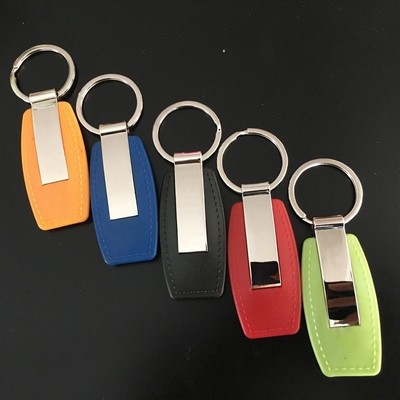 Silicone Metal Keychain