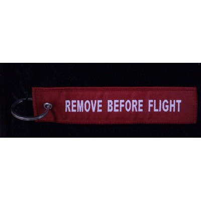 Embroidered Remove Before Flight Key Tag (7-3/4" x 1-1/4")