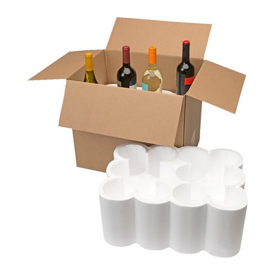 12-Bottle Styrofoam Wine Shipper