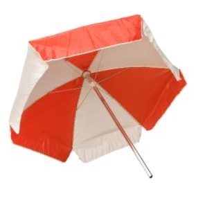 6' Kemp USA Red & White Umbrella