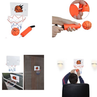 Mini Basketball Hoop Set With Ball And Pump