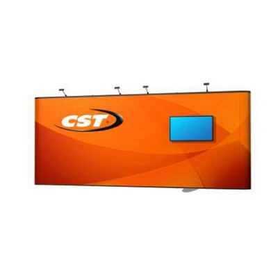 20' Energy Straight Pop-Up Kit w/TV Mount