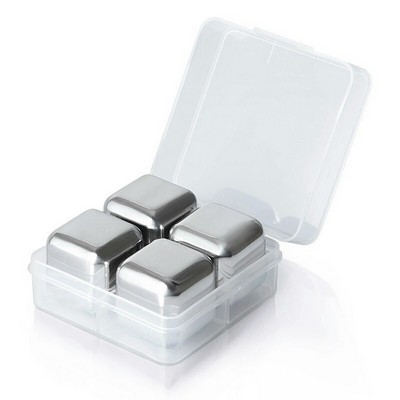 Whisky Stainless Steel Ice Cube 4 Pieces/Set