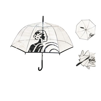 Transparent Clear Auto Open Umbrella