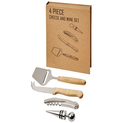 Wine Kits: 4 Piece Wine and Cheese Gift Set