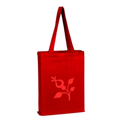 Canvas Promotional Tote Bag with Bottom Gusset