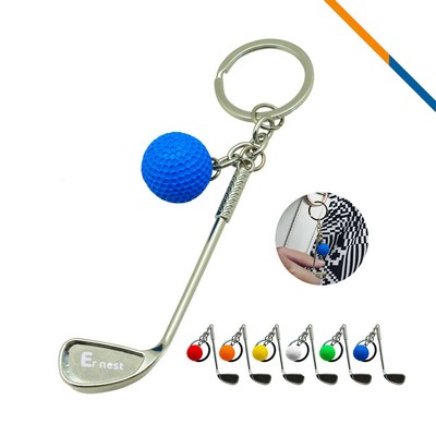 Golf Clubs Keychain