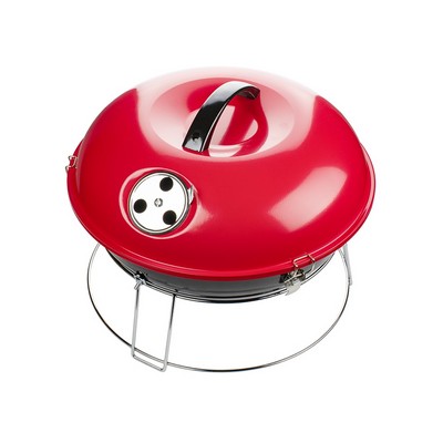 14'' Red Portable Charcoal BBQ Grill