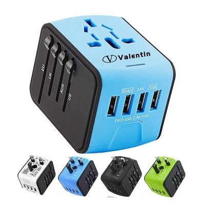 Universal Travel 4 USB Port Adapter