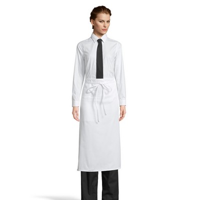 Uncommon Threads Unisex White Inset Pocket Bistro Apron