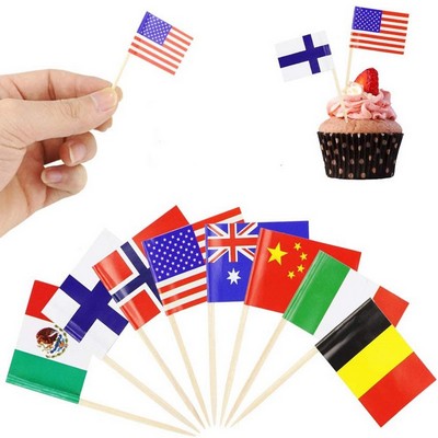 Cocktail Toothpick Flag Cake Topper Picks