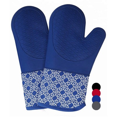 Silicone Shell Kitchen Oven Mitts