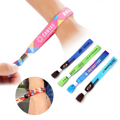 5/8" Wide Woven Event Use Custom Wristband