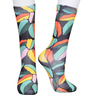 Mid Crew unisex sublimated full color socks