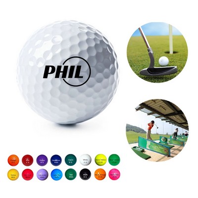 Colored Double-layer Training Golf Ball 392/395 Honeycombs