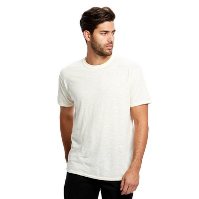 US BLANKS Men's USA Made Garment-Dyed Slub Cotton Crewneck T-Shirt