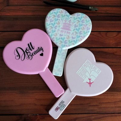 Heart Shaped Handheld Mirror