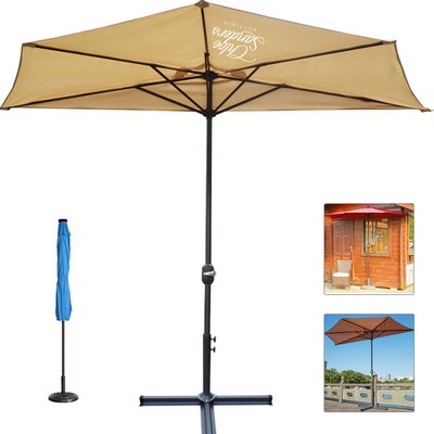 Outdoor Half Round Patio Umbrella