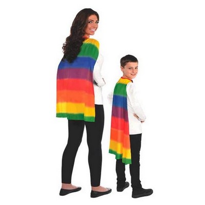 Rainbow Stripes Costume Cape