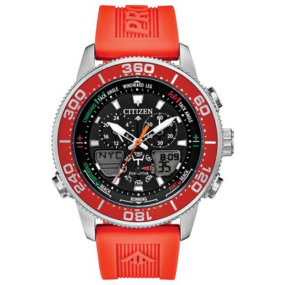 Citizen® Men's Promaster Sea Orange Eco-Drive Watch w/Black Dial