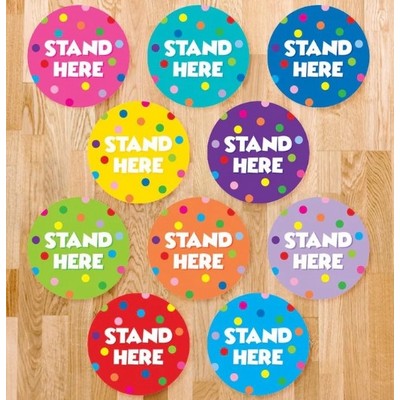 Stand Here Classroom Floor Decal