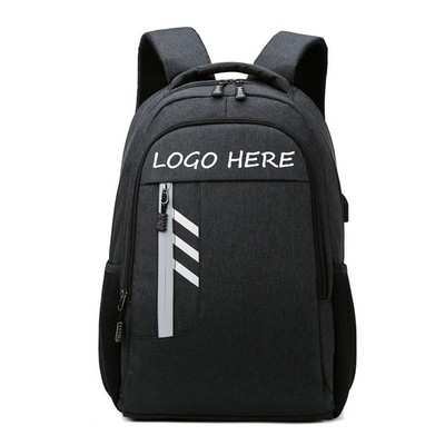 Large Capacity Travel/Business Bag W/ USB Port/Reflective Sling