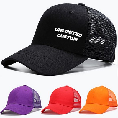 Cotton Twill Mesh Baseball Cap