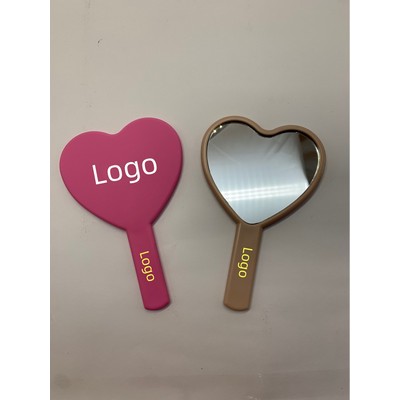 Heart Mirror Mini Handheld Makeup Mirror