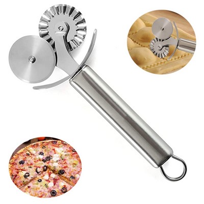 Precision Double-Wheel Stainless Steel Pizza Cutter