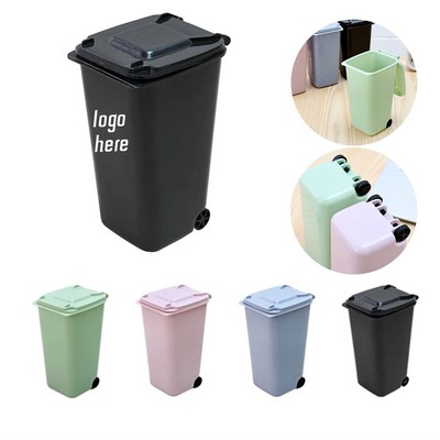 Mini Plastic Desktop Trash Can MOQ 50