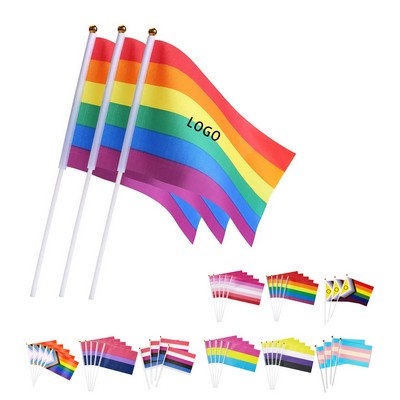 Handheld LGBT Flag