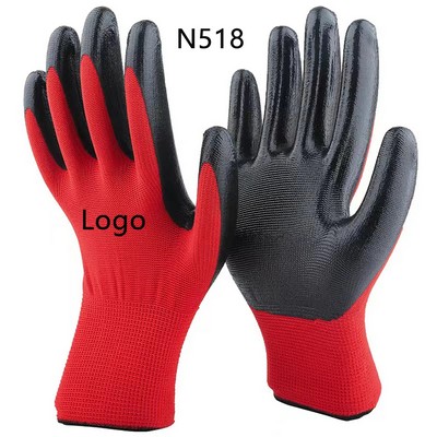 Wear-Resistant Nitrile Dipped Gloves